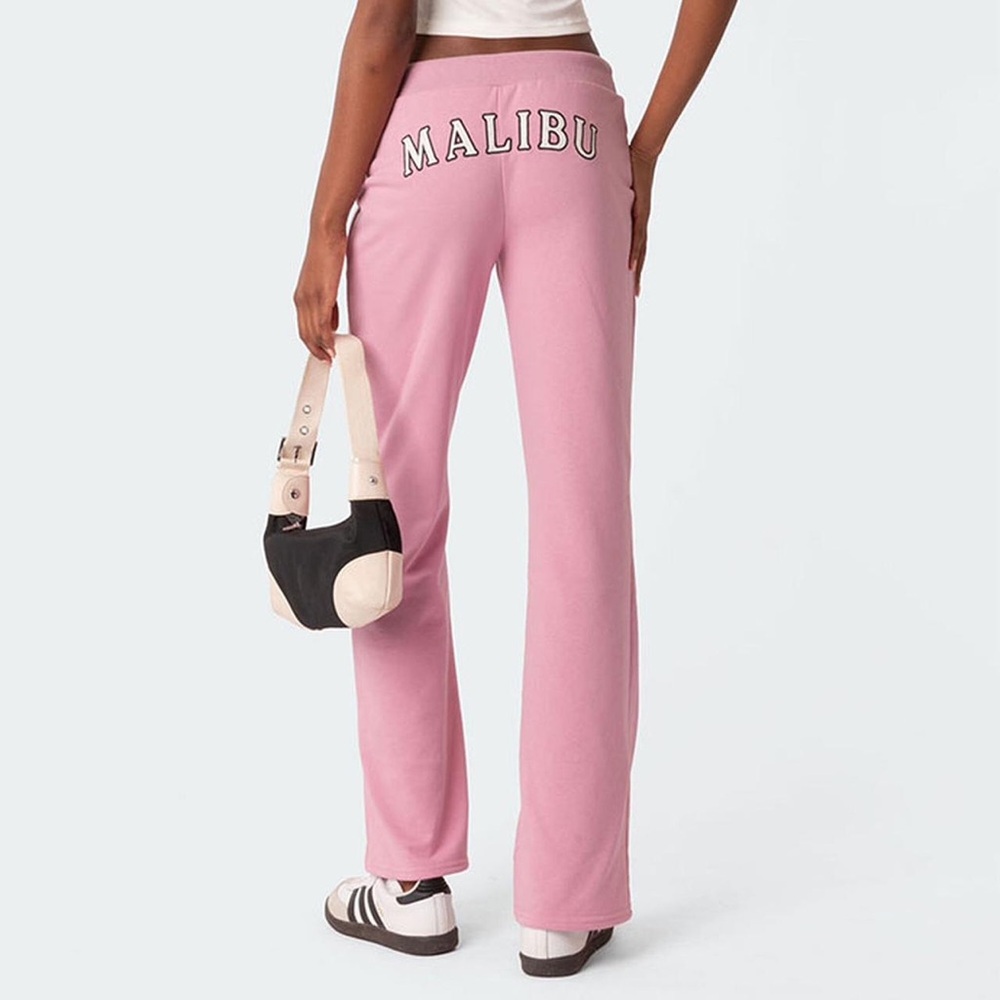 Edikted Pink Malibu Sweatpants